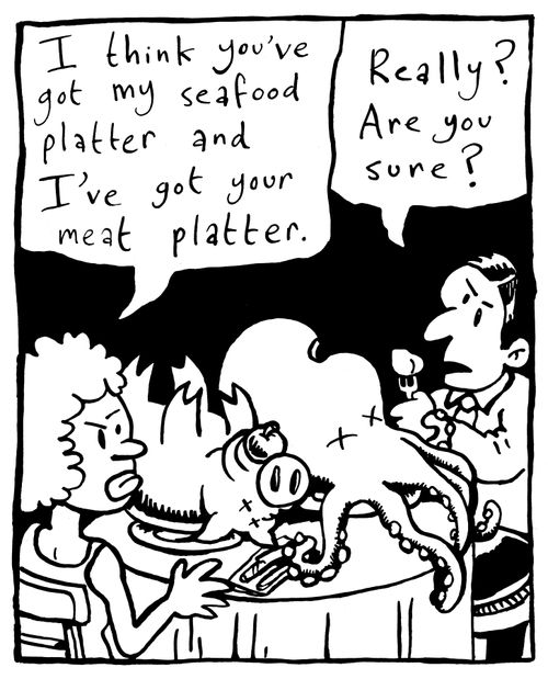 Platter confusion.