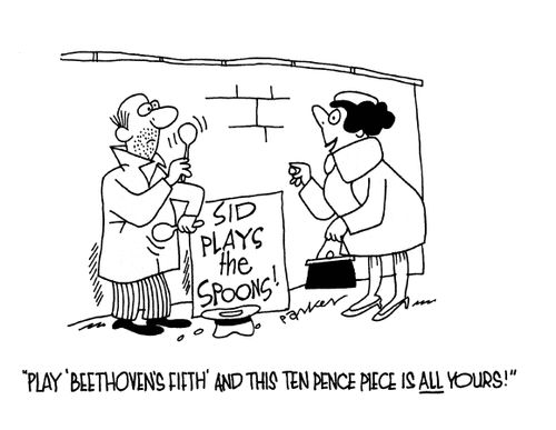 'Play Beethoven's Fifth and this ten pence piece is all yours!'