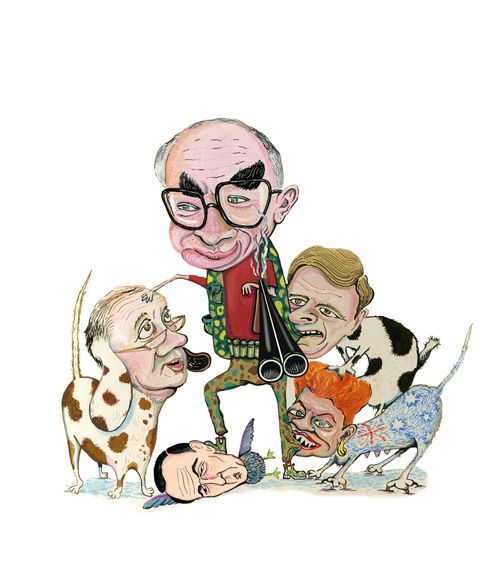 Australian Prime Minister John Howard and political friends and foes.