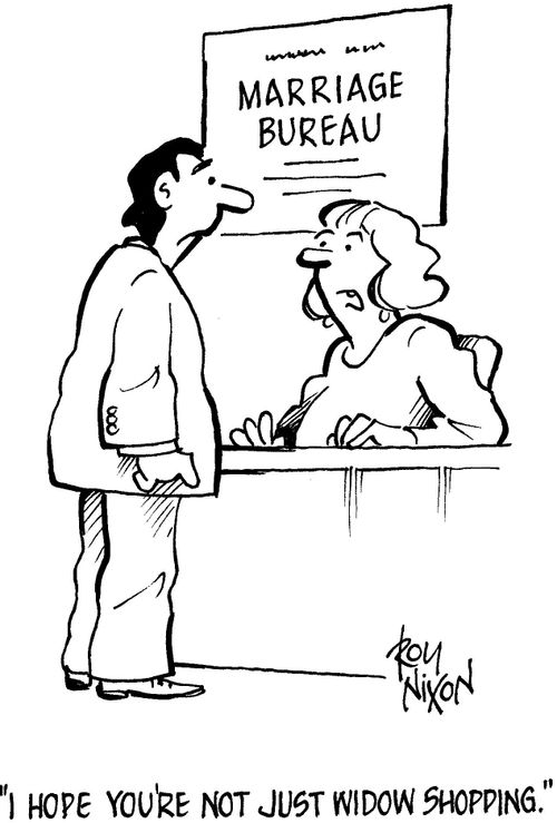 Marriage Bureau: 'I hope you're not just window shopping.'