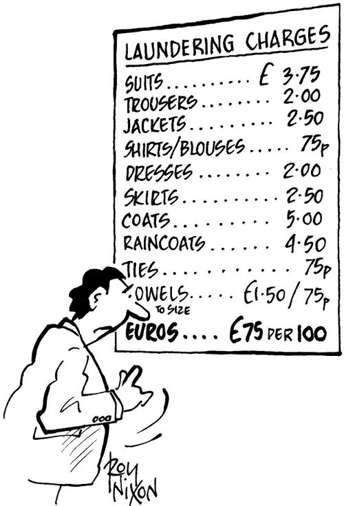 Laundering charges.