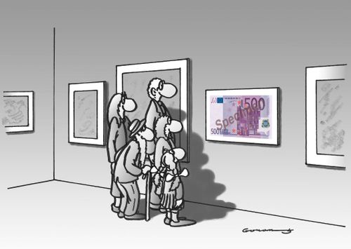 Euro on the exhibition.