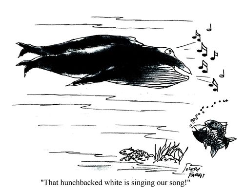 'That hunchbacked white is singing our song.'