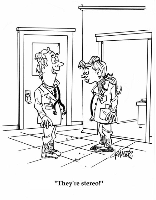 'They're stereo!'