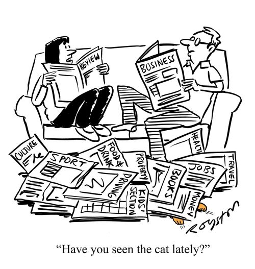 Woman asks: 'Have you seen the cat lately?' 