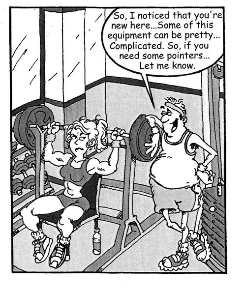 'So. I noticed you're new here...Some of this equipment can be pretty...Complicated. So, if you need any pointers...Let me know.'