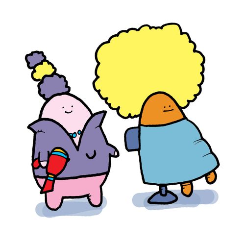 Fluff It Up. A hairdresser creates an amazing Afro.
