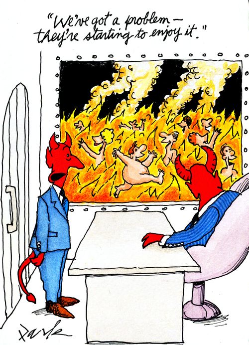 'We've got a problem - They're starting to enjoy it.'