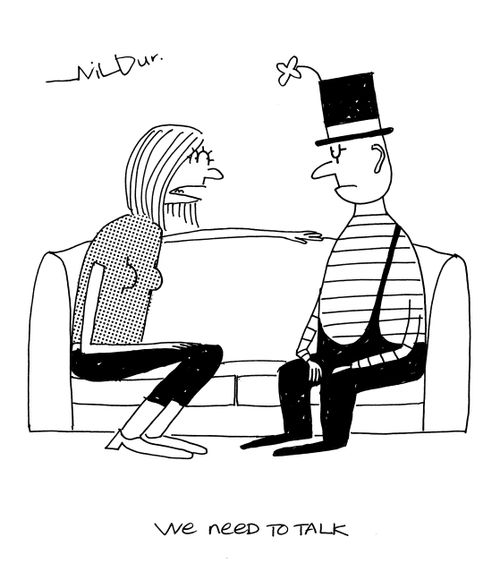 'We need to talk...'