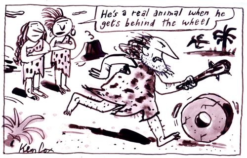 'He's a real animal when he gets behind the wheel.'