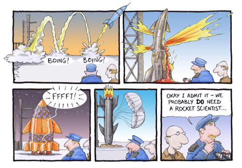 'Okay I admit it - we probably do need a rocket scientist.'