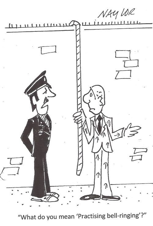 'What do you mean 'Practising bell-ringing'?'