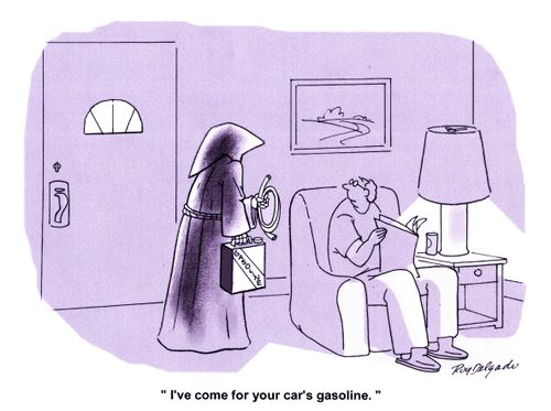 'I've come for your car's gasoline.'