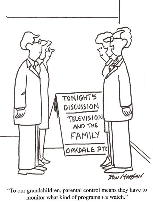 'To our grandchildren, parental control means they have to monitor what kind of programs we watch.'