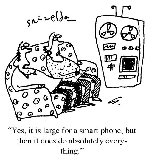'Yes, it is large for a smart phone, but then it does do absolutely everything.'