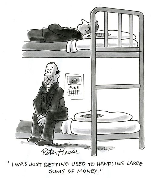 'I was just getting used to handling large sums of money.'
