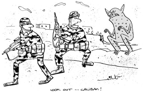 'Look out! Caliban!'