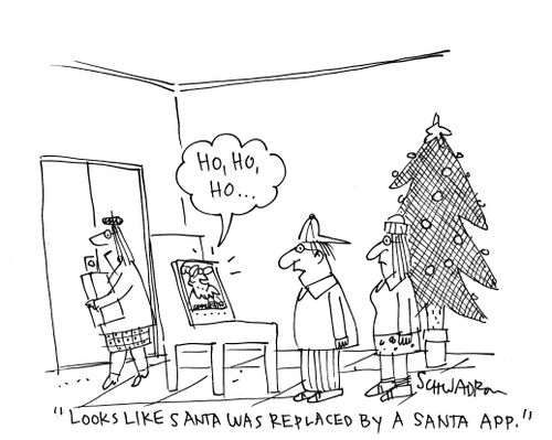 'Looks like Santa was replaced by a Santa App.'