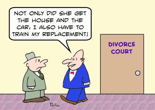 DIVORCE COURT, 'Not only did she get the house and the car, I also have to train my replacement.'