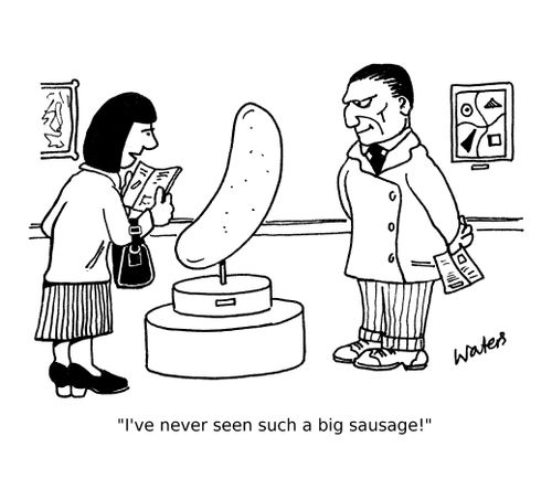 'I've never seen such a big sausage!'