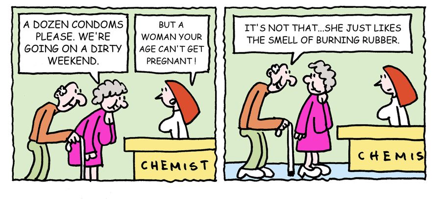 'It's not that, she just likes the smell of burning rubber.'