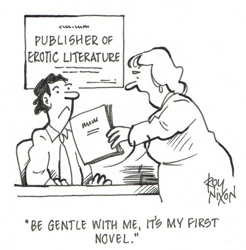 'Be gentle with me, it's my first novel.'