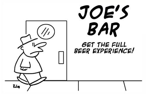 Joe's Bar, Get the Full Beer Experience.