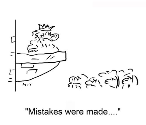 'Mistakes were made....'