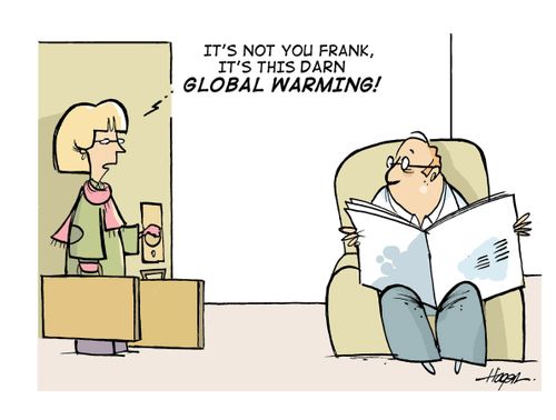 'It's not you Frank, it's this darn global warming!'