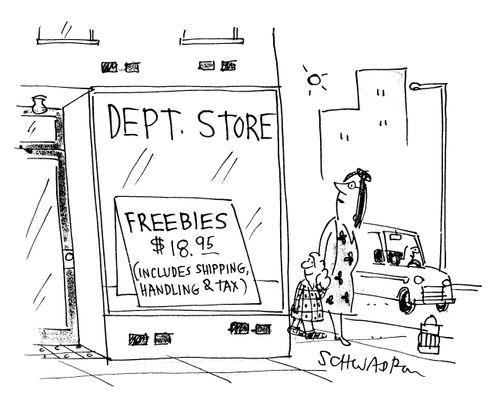 Department Store: Freebies $18.95 (includes shipping, handling & tax).