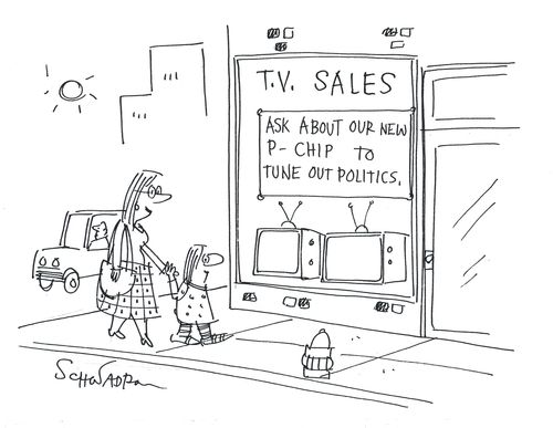 Ask about our new p-chip to tune out politics.