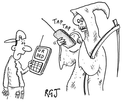 Death text messaging