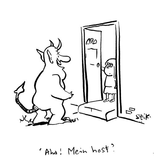 Aha! Mein host?