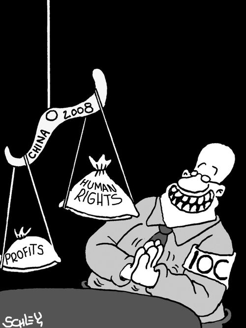 IOC and human rights.