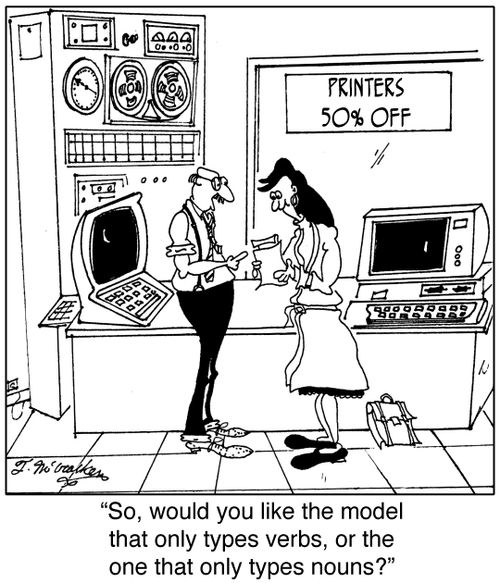 So, would you like the model that only types verbs, or the one that only types nouns?