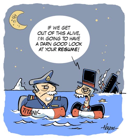 'If we get out of this alive, I'm going to have a darn good look at your resume.'