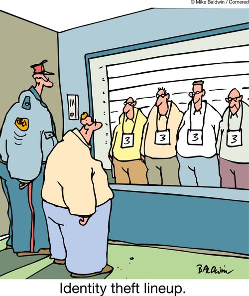 Identity theft lineup.