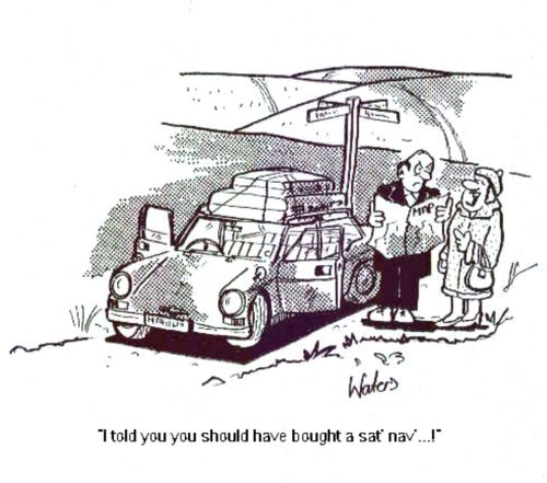 'I told you you should have bought a sat nav...!'