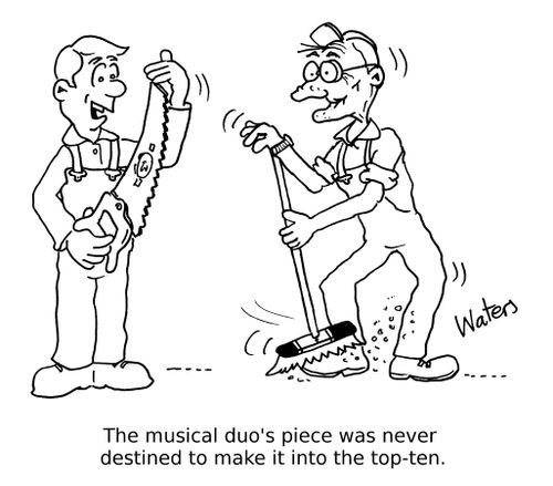 The musical duo's piece was never destined to make it into the top-ten. 