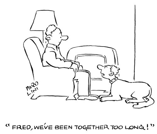 'Fred, we've been together too long!'