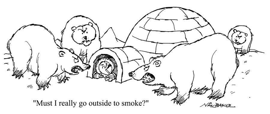 "Must I really go outside to smoke?"