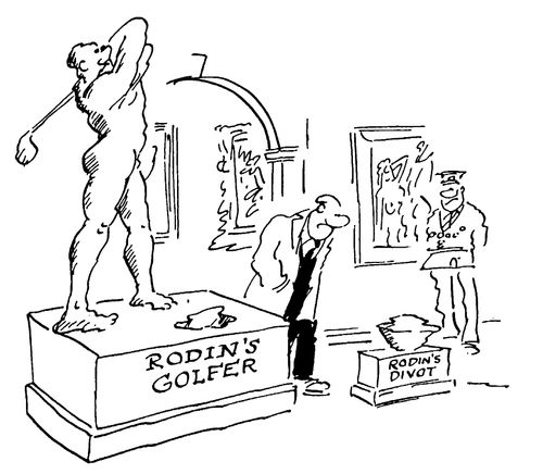 Rodin's Golfer, Rodin's Divot
