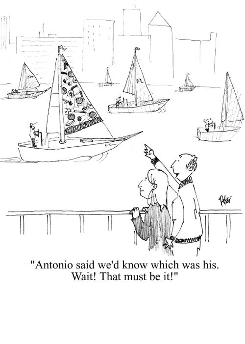 'Antonio said we'd know which was his. Wait! That must be it!'