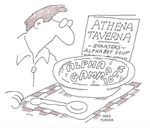 Greek Alphabet soup