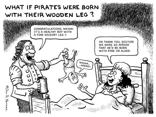 What if Pirates Were Born With Their Wooden Leg?