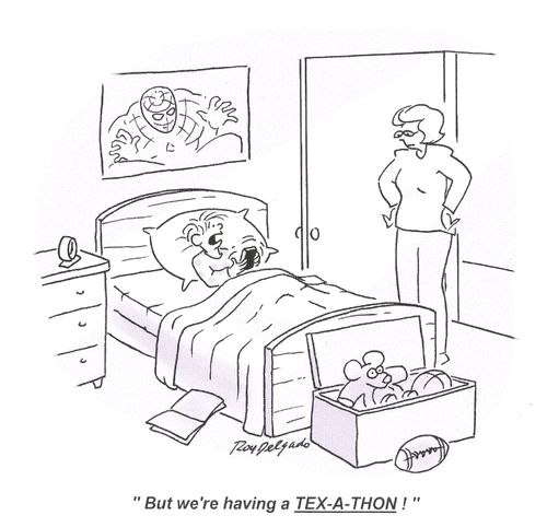 'But we're having a TEX-A-THON!'