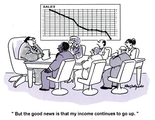 'But the good news is that my income continues to go up.'