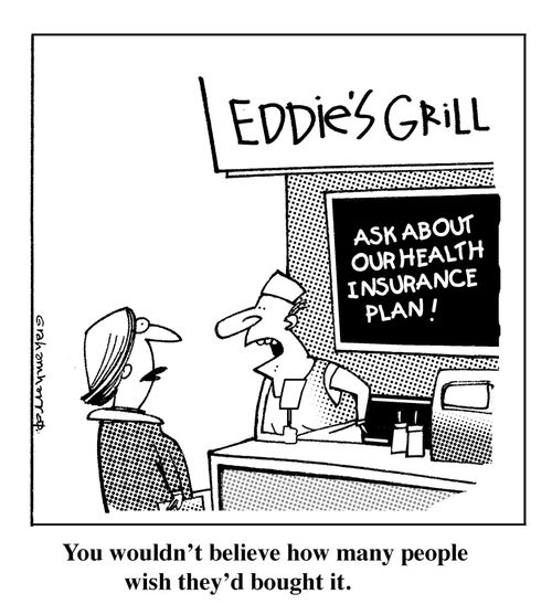 Eddie's Grill and Health Insurance.
