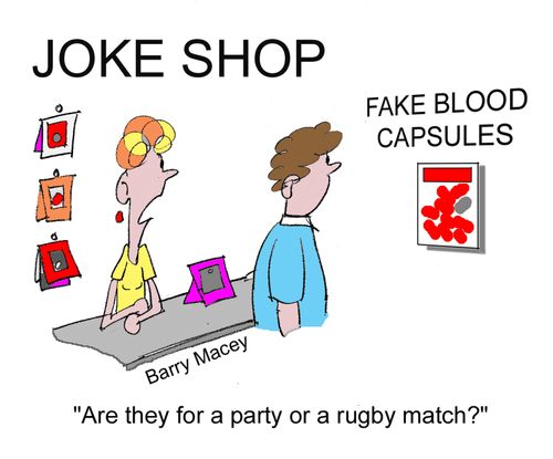 'Are they for a party or a rugby match?'