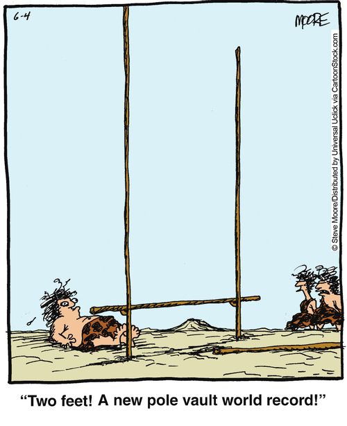 'Two feet. A new pole vault world record!'